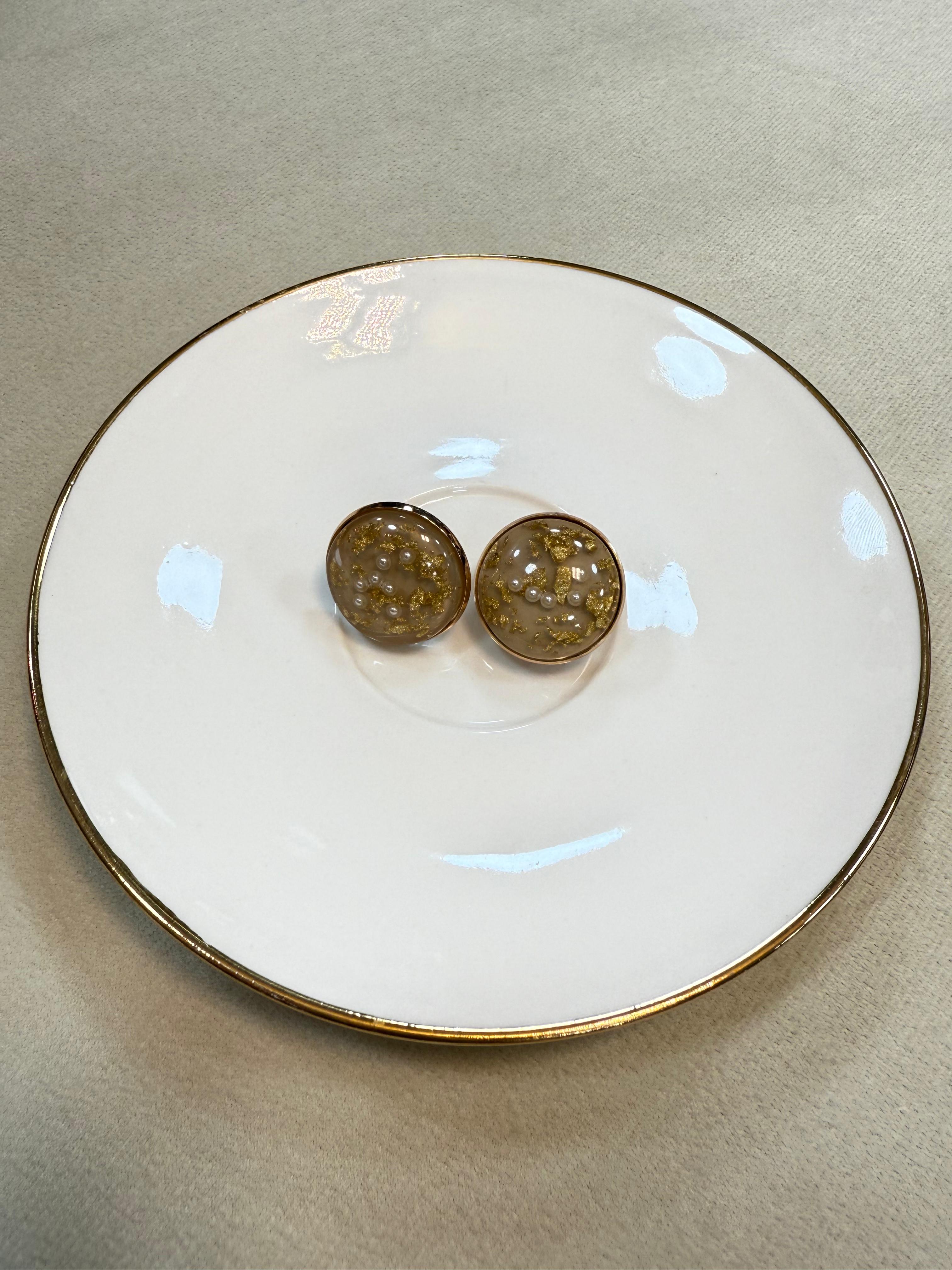 Resin Bling Stud earings