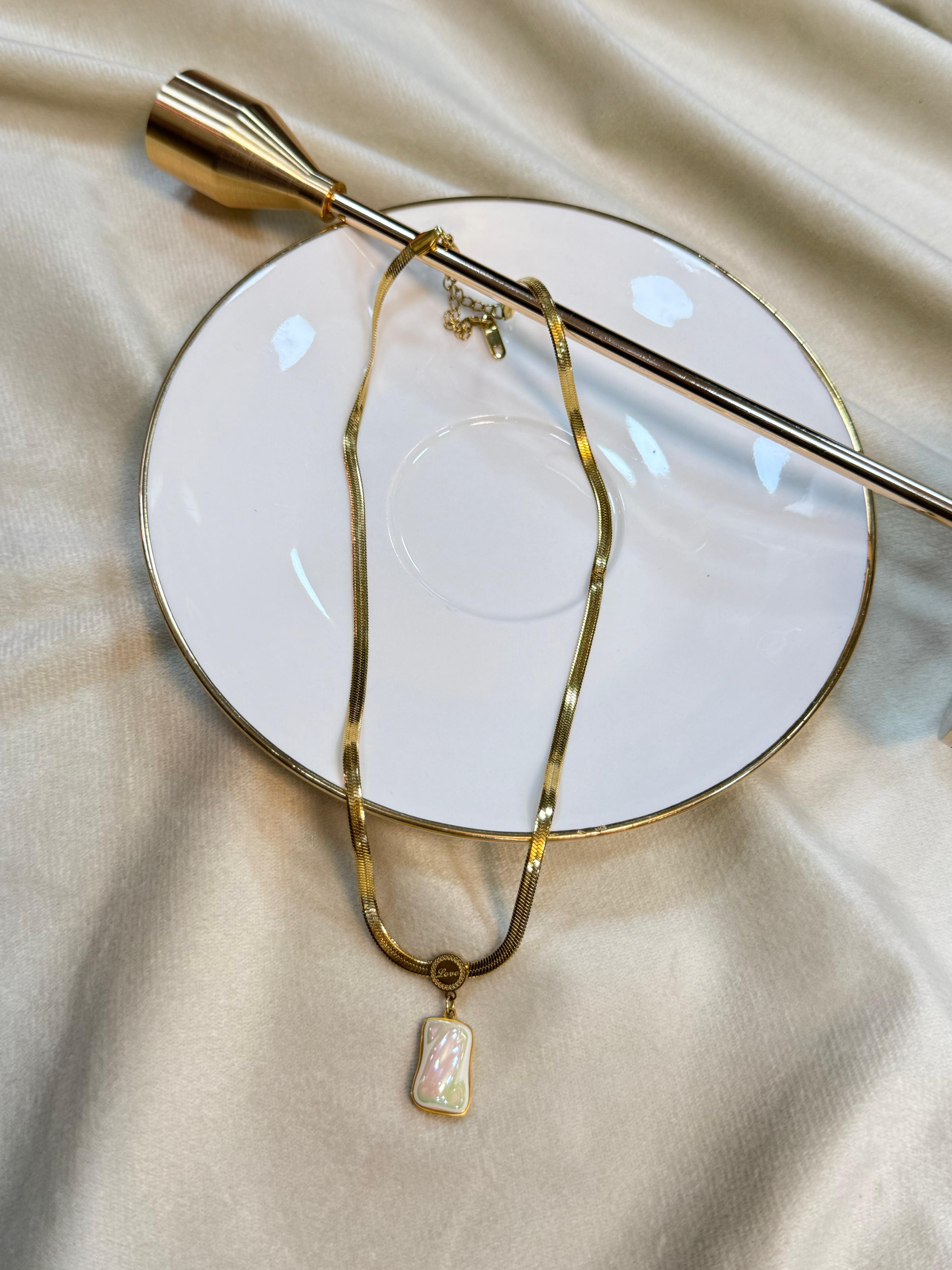 Opal Stone Chain Pendants