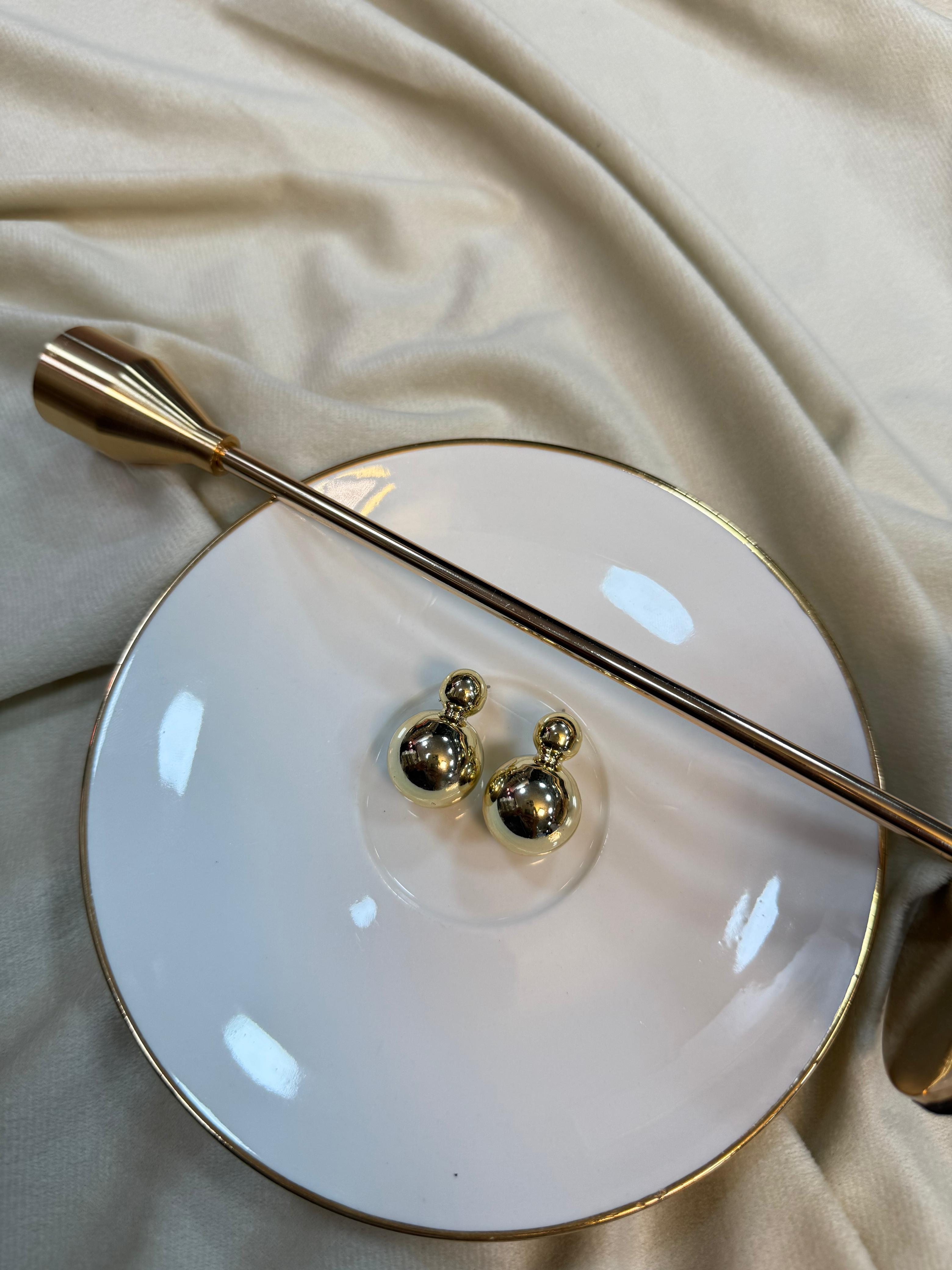 Double Ball Earrings